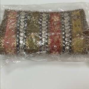 Embellished Multicolor Clutch